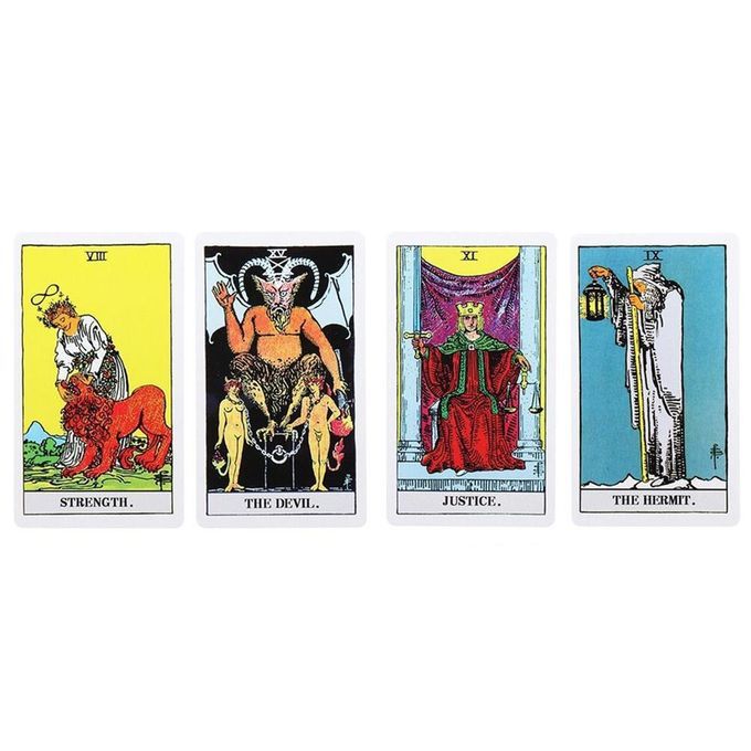 Tarot  Ards Tarot Table Game Home Party Tarot Puzzle  Ard Game For Divination-yellow