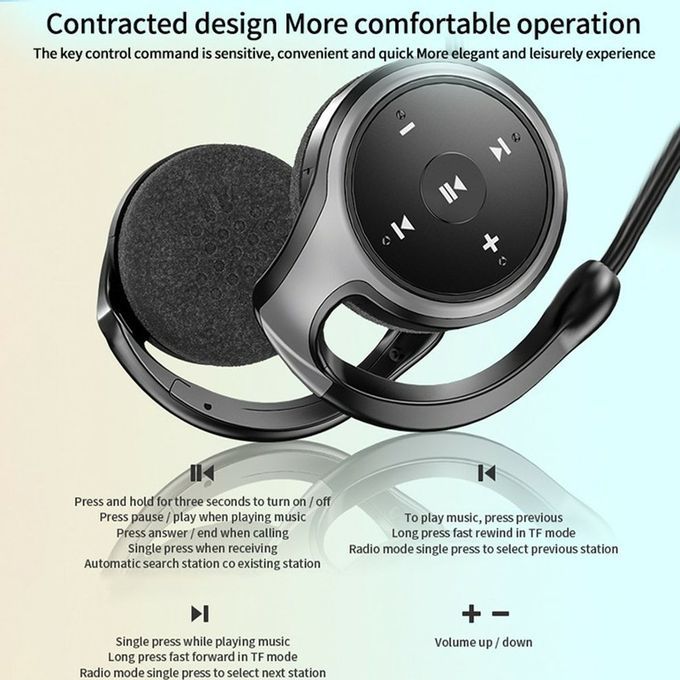 A23 Multifun Tional Mini Stereo Sports Headphones 8D Surround Stereo-black Gray