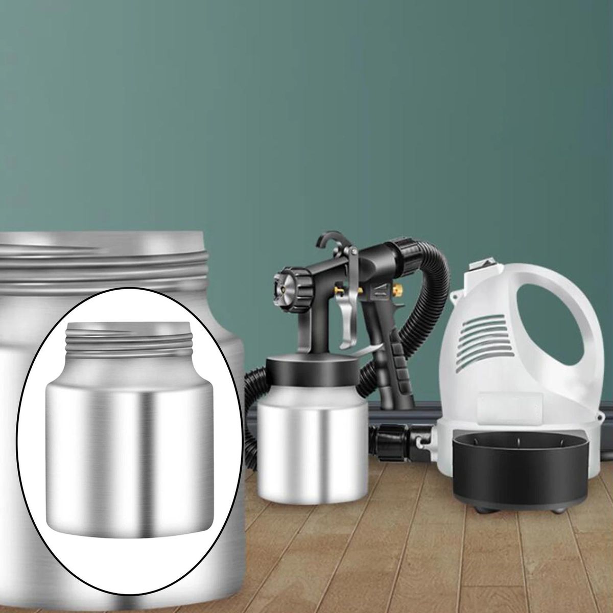 Electric Paint Sprayer Container 1000ml Quick Connect