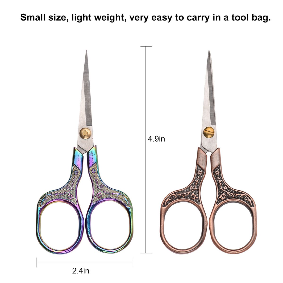 Salon Barber Stainless Steel Scissors Plum Blossom Sharp