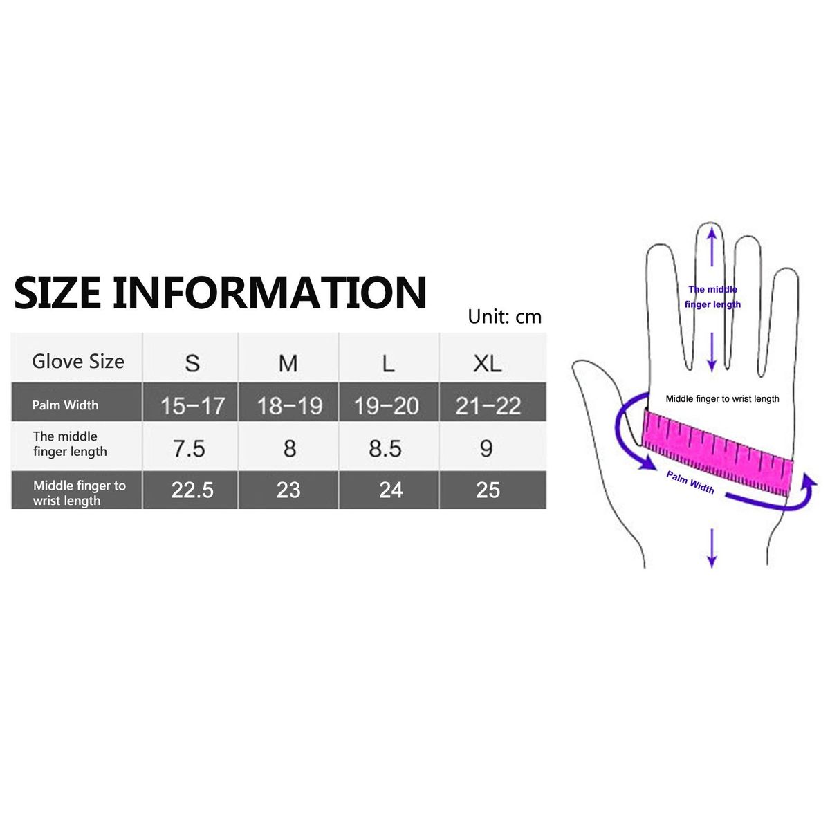 Zipper Winter Running Gloves For Men Women Thermal Hand