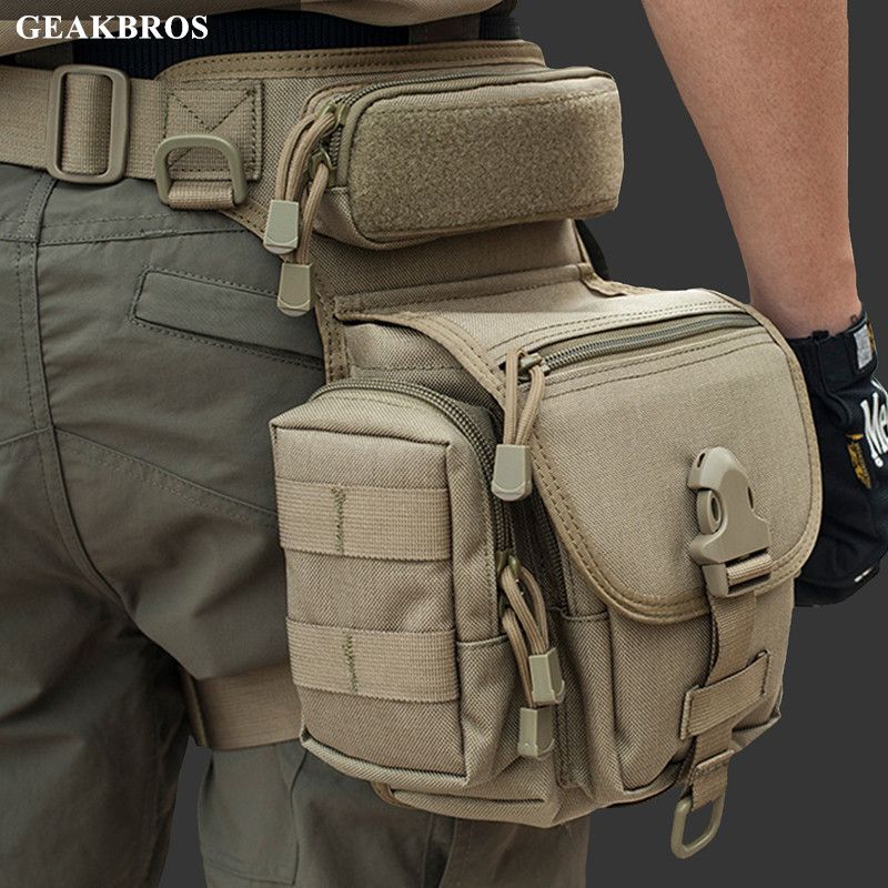 Military Tactical Drop Leg Bag Tool Fanny Thigh Hunting Bag