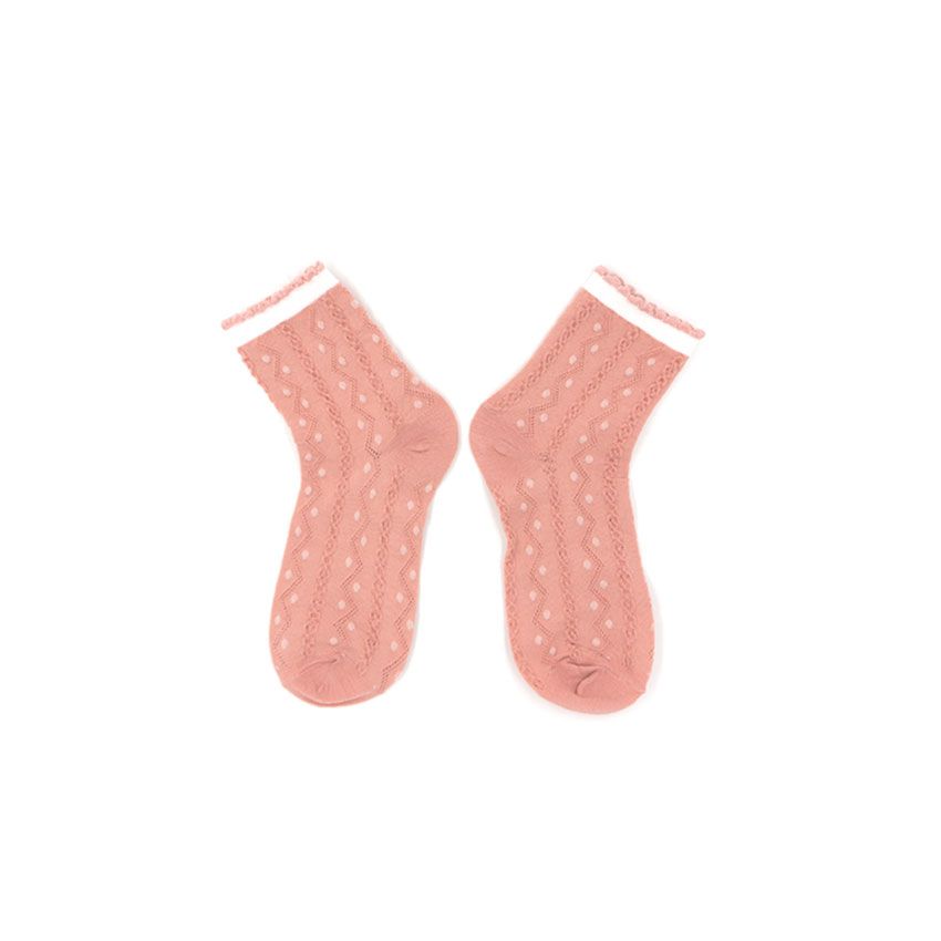 Pink Warm Ins Thickened Socks Children's Middle Tube Socks Winter Pure Cotton Plush Lovely Japanese Towel Long Tube Stockings