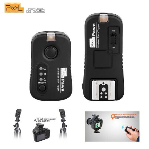 Pixel Pawn TF-361 Wireless Remote Control Shutter Release Flash Trigger For DSLR Cameras Transmitter And Receiver CUIII