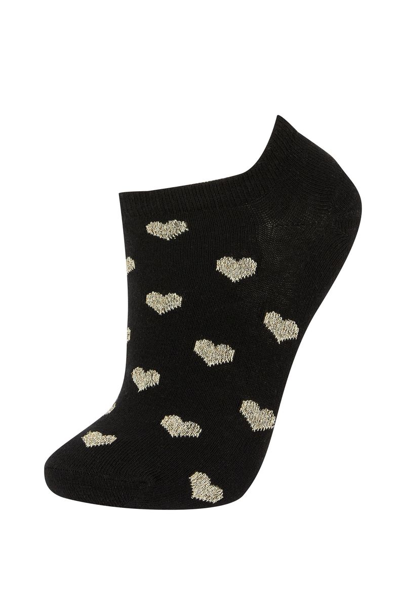Woman Step 3 Low Cut Socks-Black