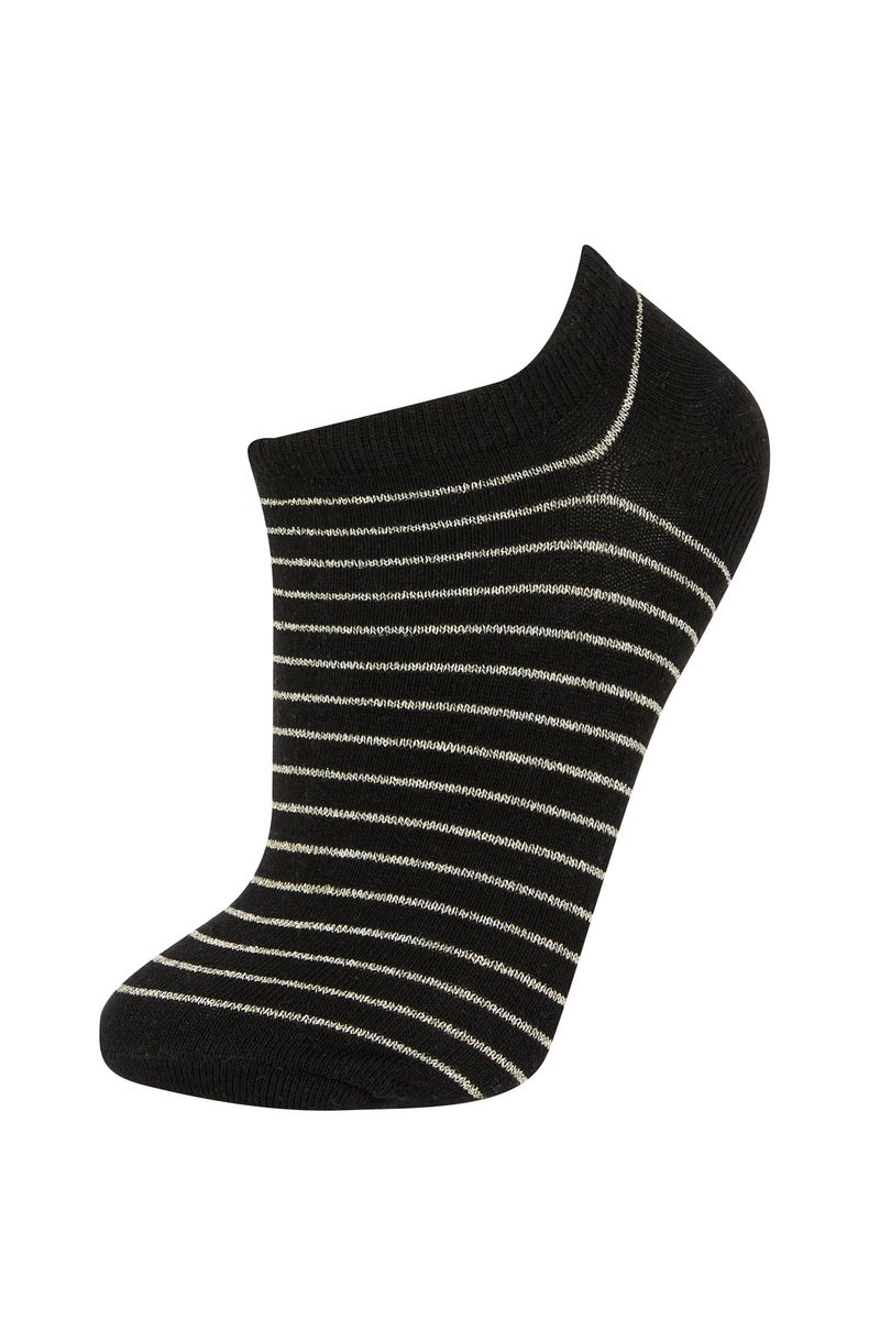 Woman Step 3 Low Cut Socks-Black