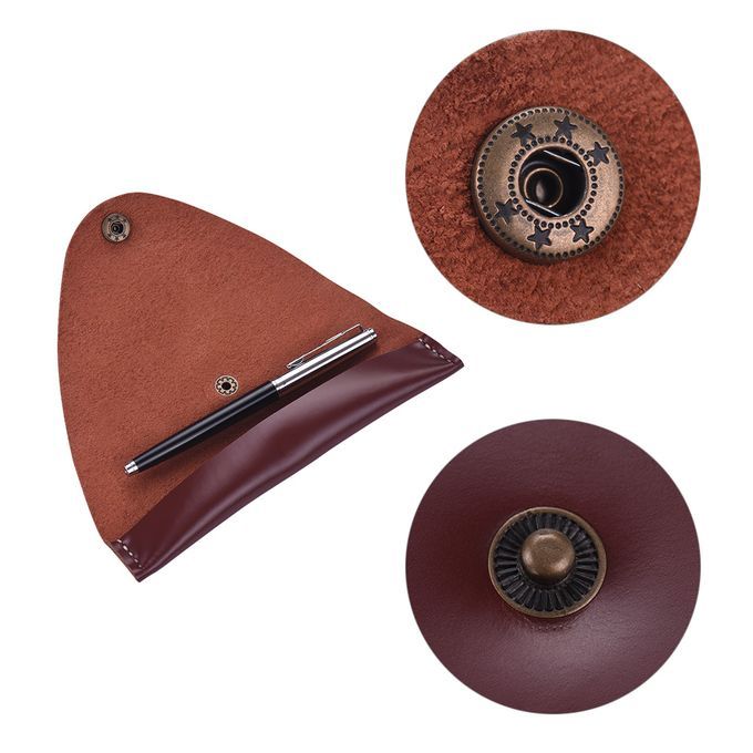 Antique Leather Pen Case Fountain Handmade Sleeve Bag Pouch