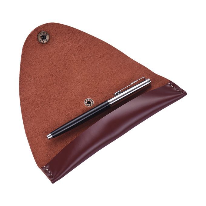 Antique Leather Pen Case Fountain Handmade Sleeve Bag Pouch