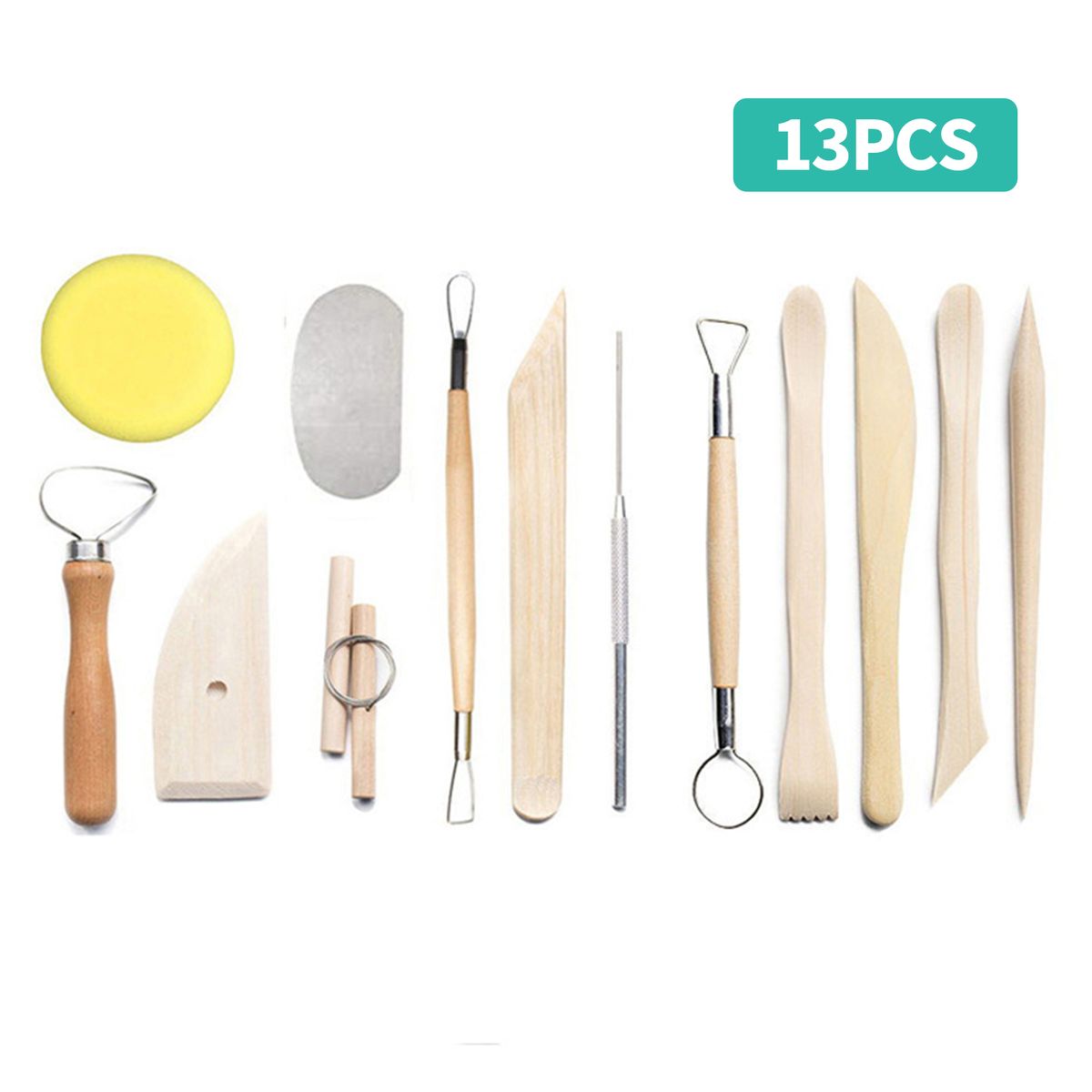 13pcs Pottery Clay Tools Ceramic Clay Sculpting Tool Kit