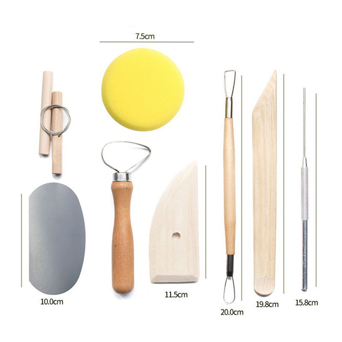 13pcs Pottery Clay Tools Ceramic Clay Sculpting Tool Kit