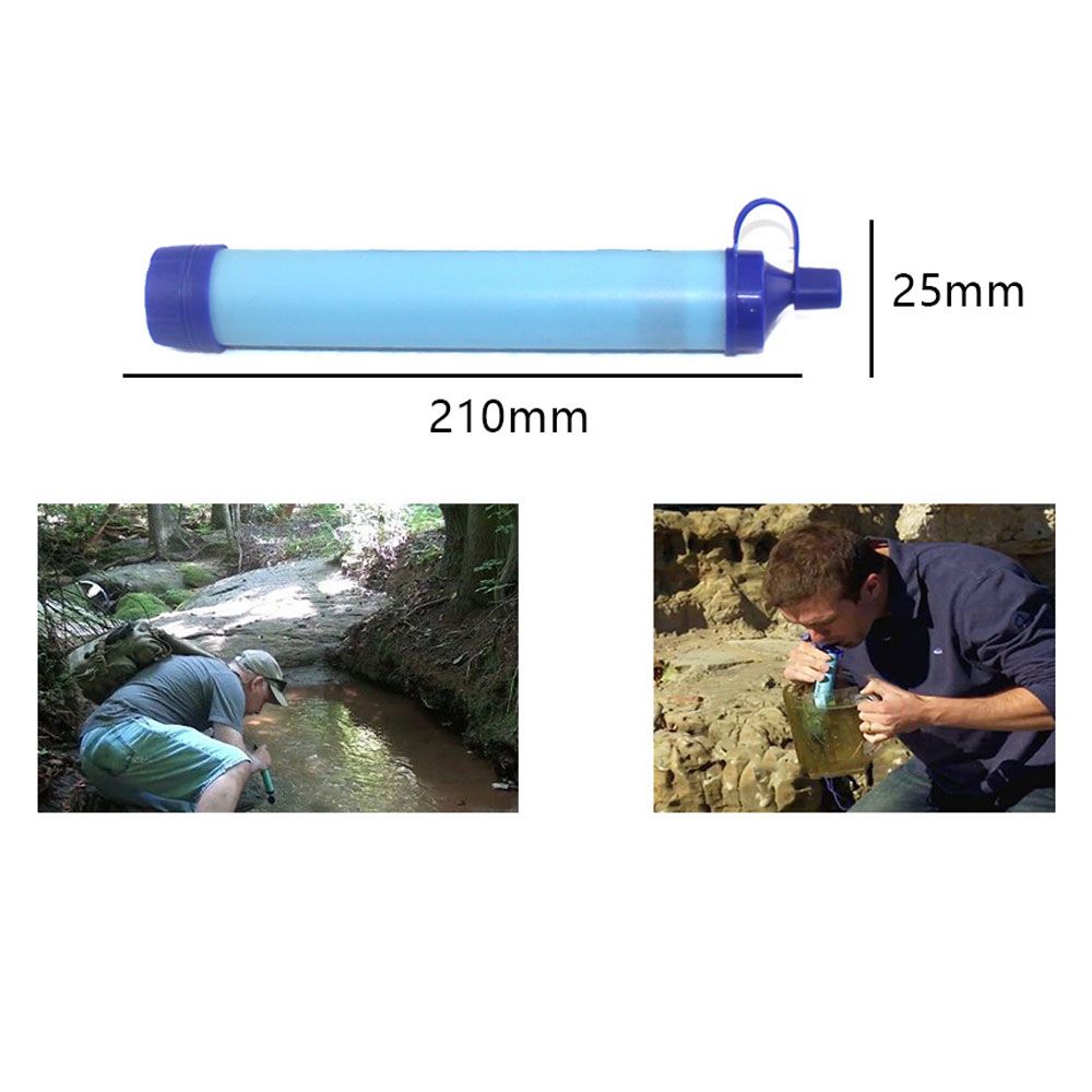 Outdoor Water Filter Straw Set Dual Filter Water Purifier