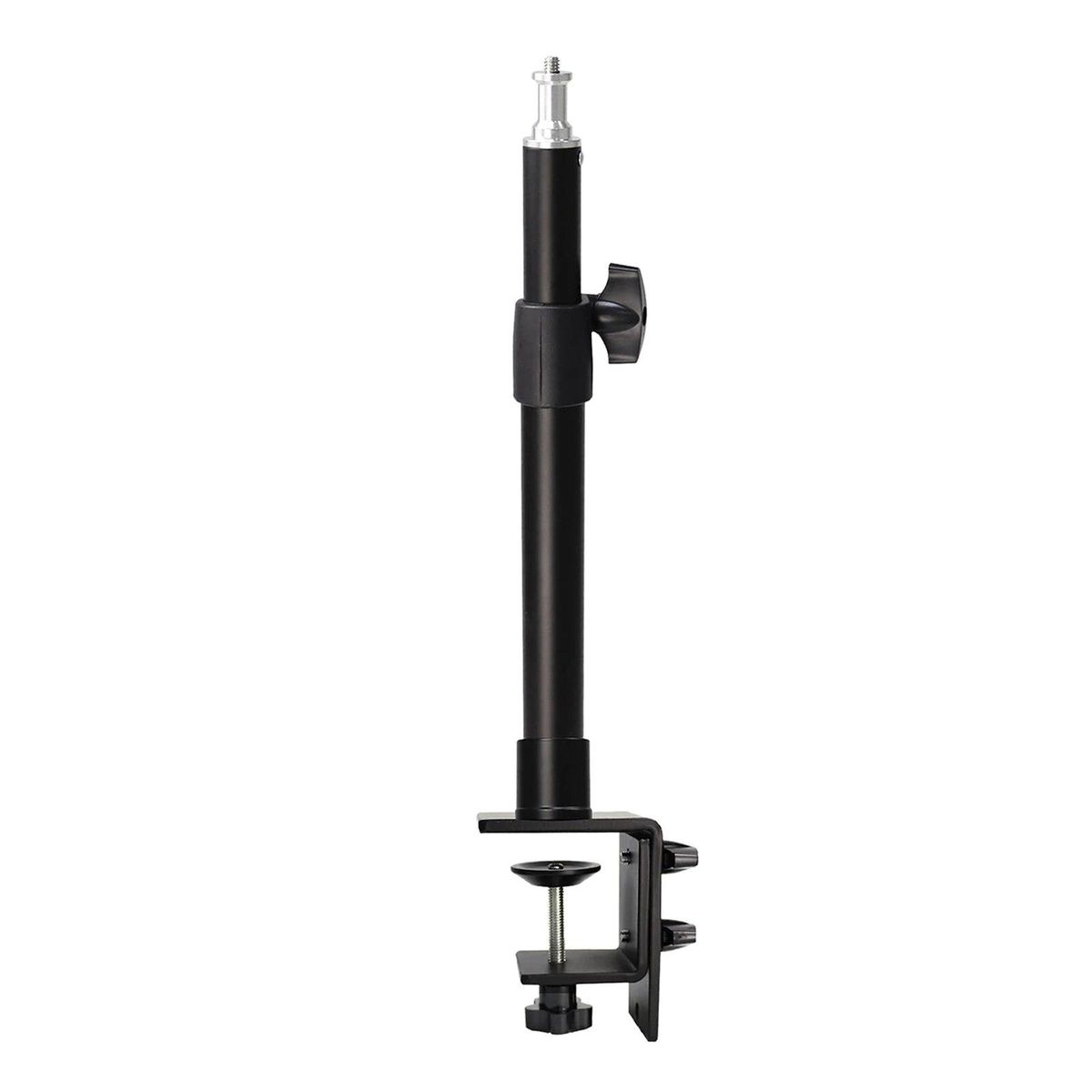 Adjustable Universal Table Desk Clamp Mount Stand 1/4' Screw Tip for DSLR DC Camera Camcorder Ring Light