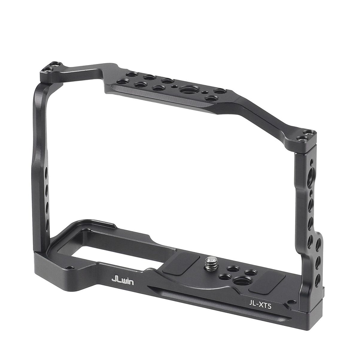 JLwin Protective Camera Cage Aluminum Alloy with Cold Shoe Mount Magnetic Wrench Slot Numerous 1/4in And 3/8in Threaded Holes Compatible with FUJIFILM X-T5 Camera