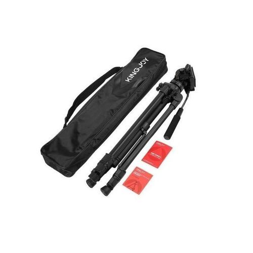 Camera Stand King Joy Vt1500 Portable Lightweight Video/Camera Tripod Stand With Fluid Head - Black
