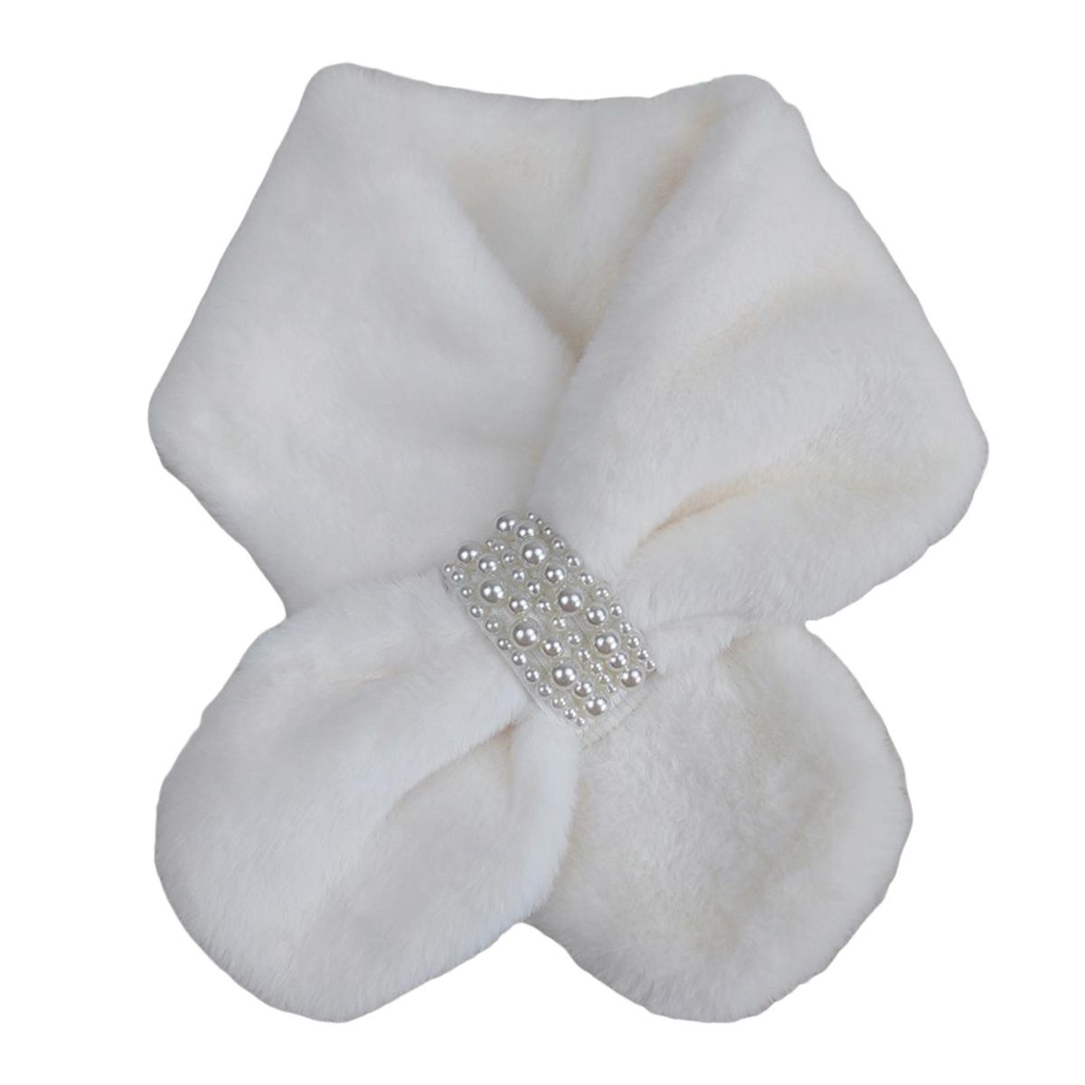Neck Warmer Autumn Winter Women Neck Warmer Collar Scarf White
