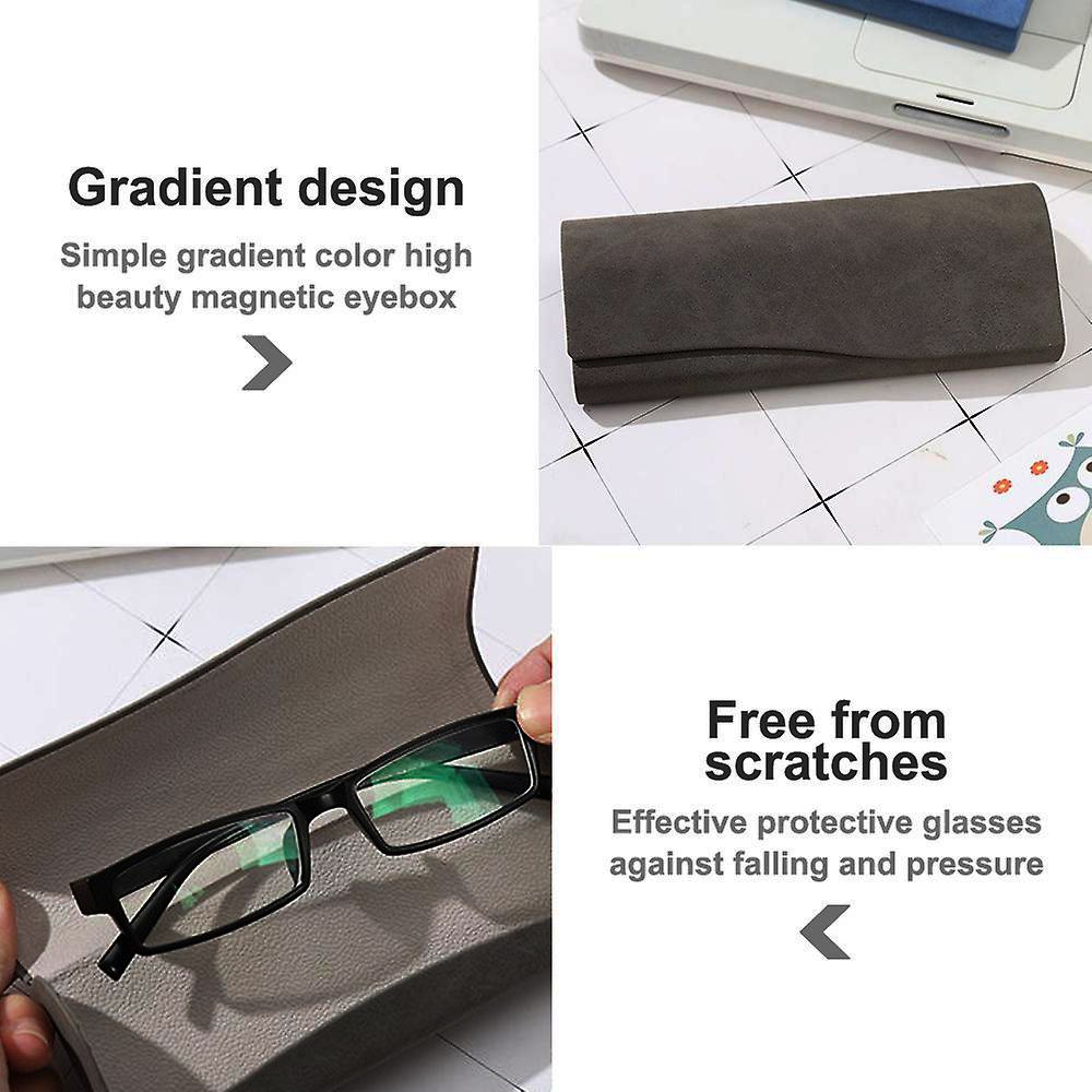 Fashion Flock Light-Weight Eye Glasses Case - Hard Box Pouch