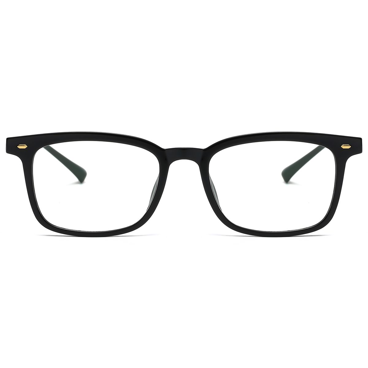 Rectangle Computer Glasses Transparent Thick Eyewear Frames