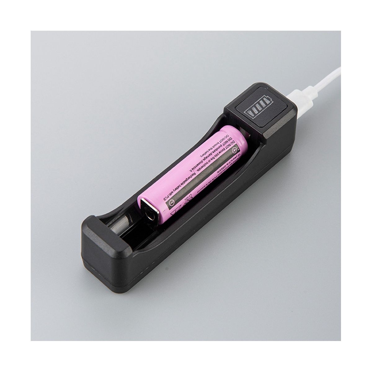 18650 Fast Charger with Type-C Cable 4.2V Lithium Battery