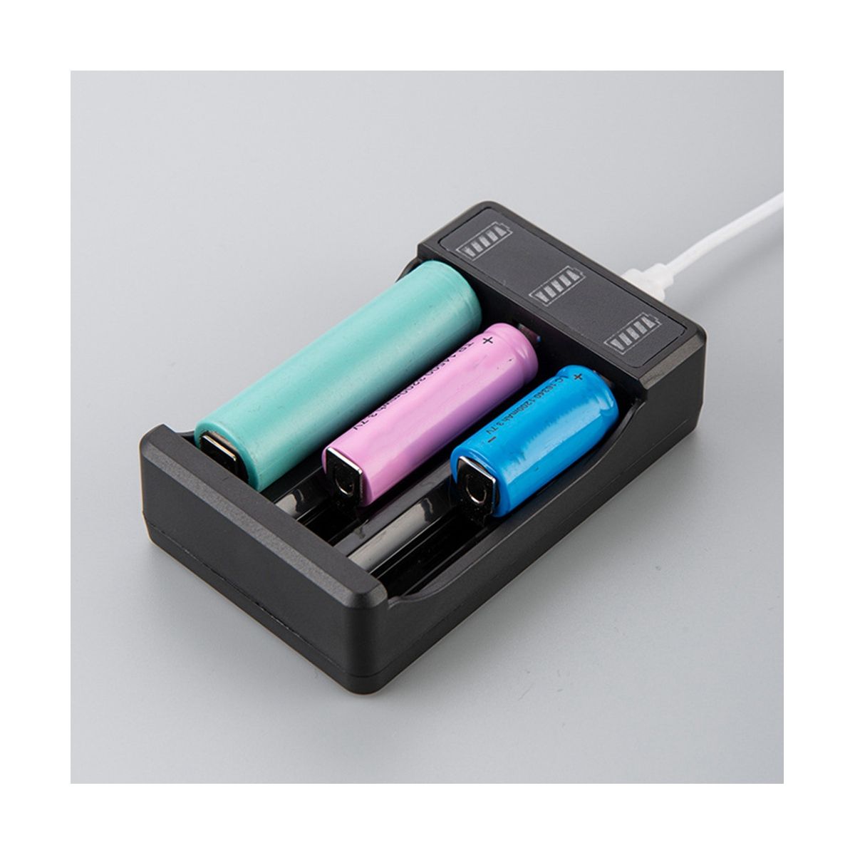 18650 Fast Charger with Type-C Cable 4.2V Lithium Battery