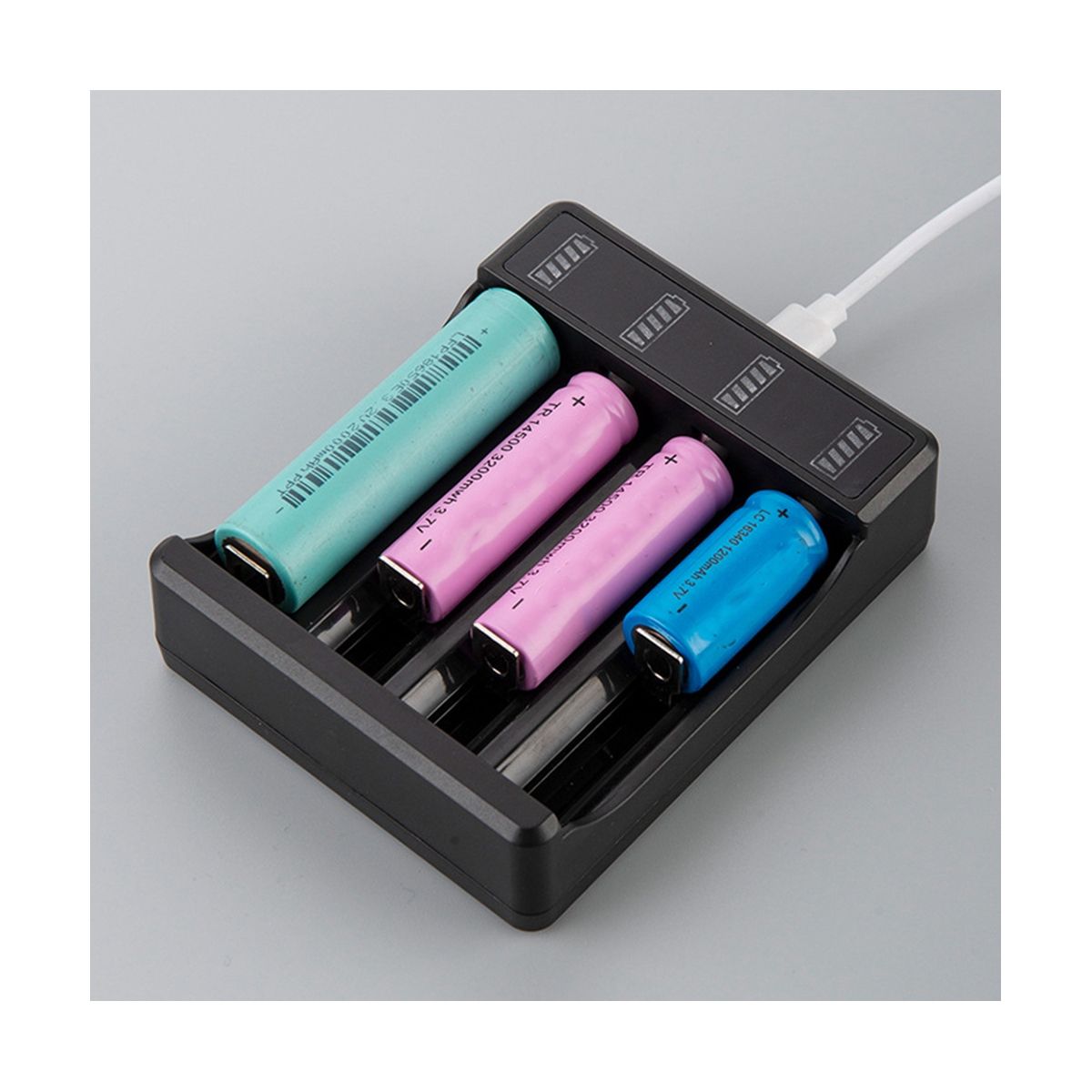 18650 Fast Charger with Type-C Cable 4.2V Lithium Battery