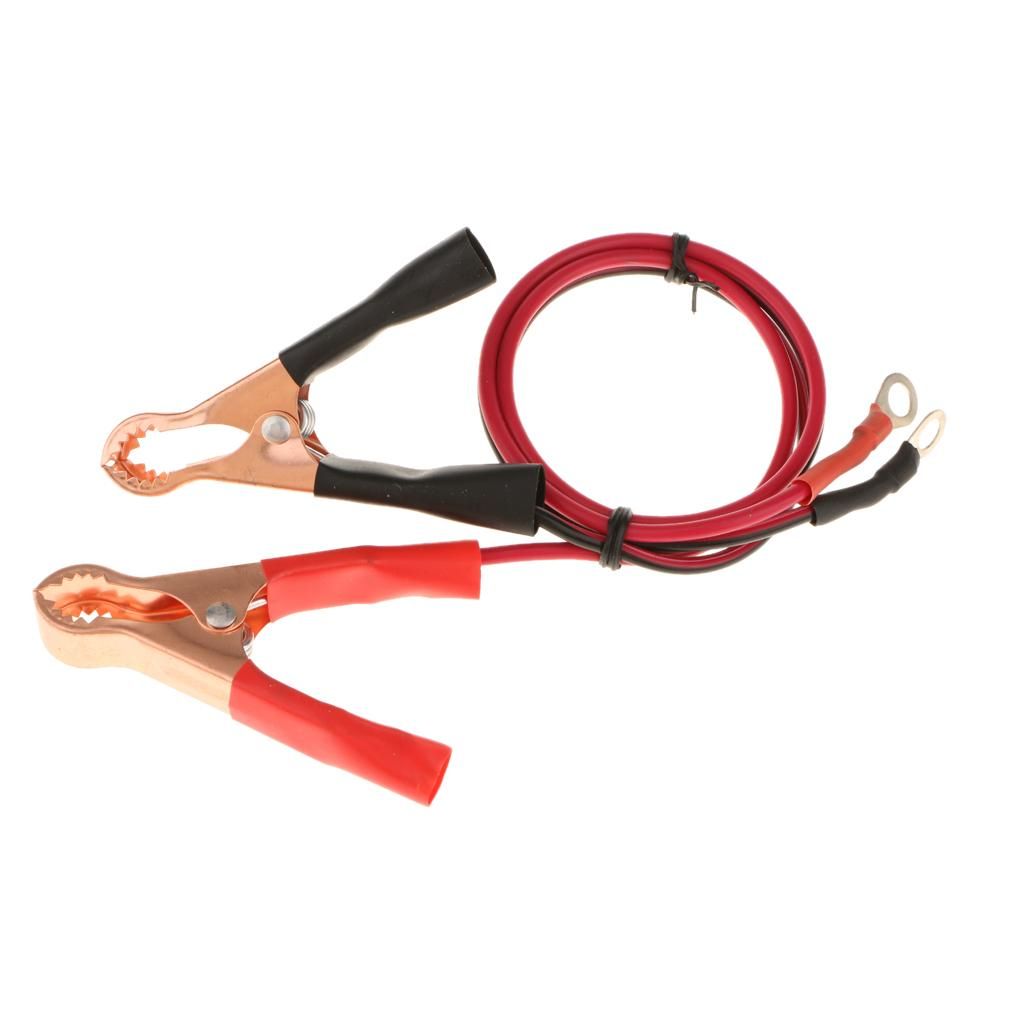 1 Pair Car 50AMP Battery Alligator Clips Clamp Cable For High Power