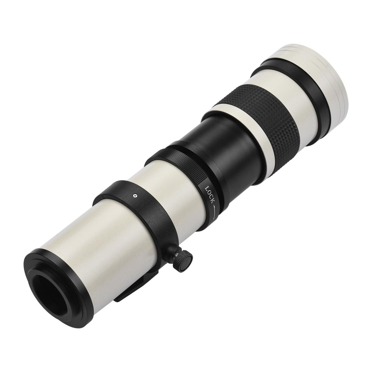 Camera MF Super Telephoto Zoom Lens F/8.3-16 420-800mm T2 Mount with M4/3-mount Adapter Ring 1/4 Thread Replacement for Panasonic G9 GH5 II GX7 GX8 GX9 GX850 G90 G91 G95 G100 Olympus E-M1 E-M5 E-M10 I II III E-PM2 E-PM1 Pen-F