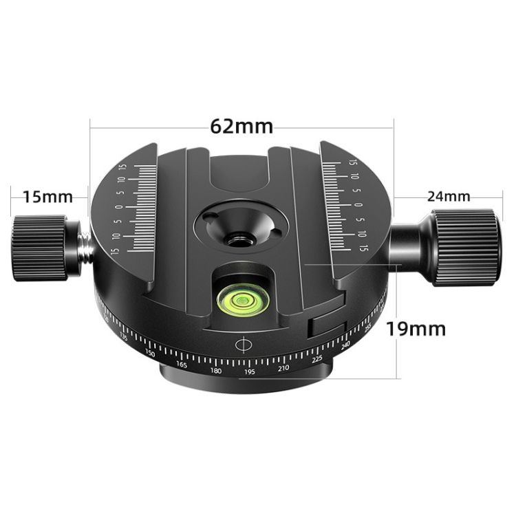 QJ-08 Panoramic Rotary Quick Release Plate Clamp