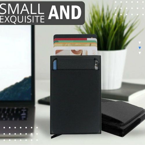 Pop Up  Atm Card Holder-Black