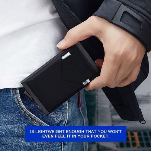 Pop Up  Atm Card Holder-Black