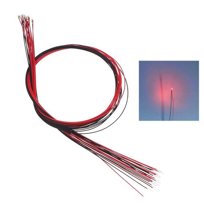 Red & Yellow Mini Pre   #0805 SMD LED Lights Micro Lamps HO N Scale