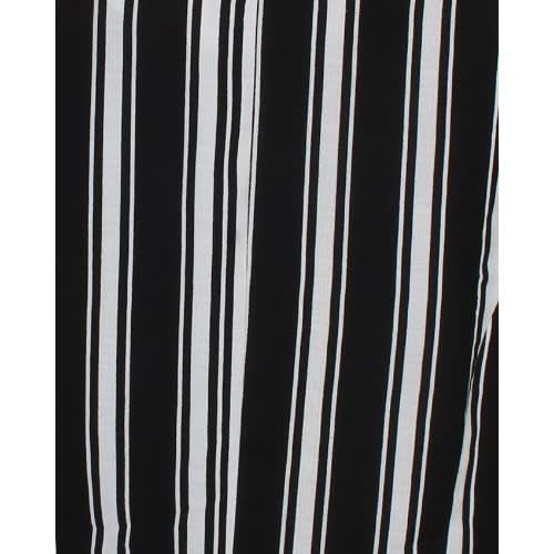 Monochrome Stripped Zipper Pocket Blazer