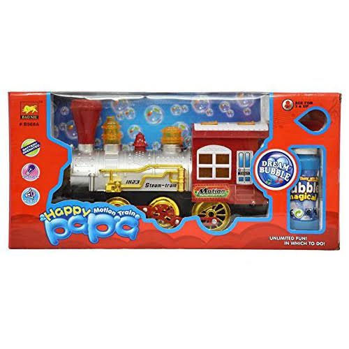Happy Papa Motion Train With Bubble Dispenser