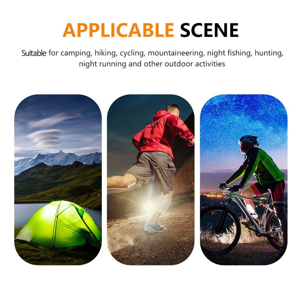 Solar Light LED Waterproof Work Light USB Rechargeable Torch