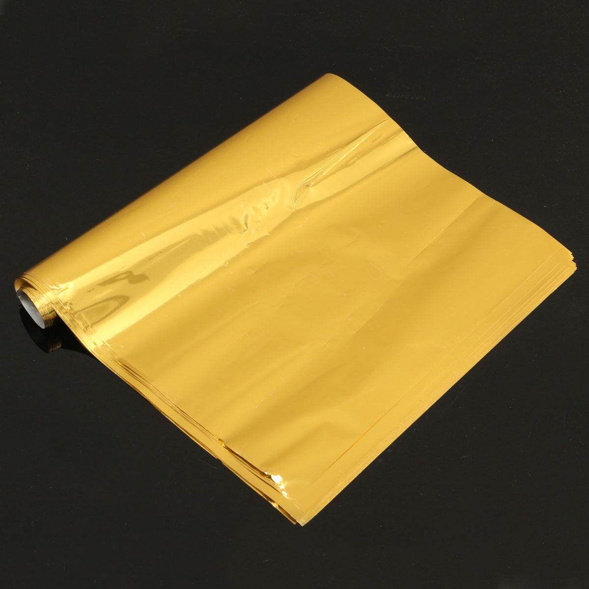 50 Sheets A4 8"x12" Gold Transfer Foil Paper Laser Printer Machine Hot Laminator