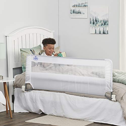 Swing Down 54-Inch Extra Long Baby Bed Rail Guard.