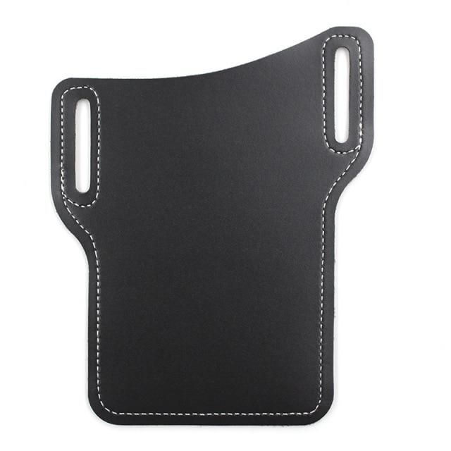 Men Phone Case Holster Cellphone Loop Holster Belt Waist Bag Props Leather Purse Phone Wallet Running Pouch Travel Camping Bags