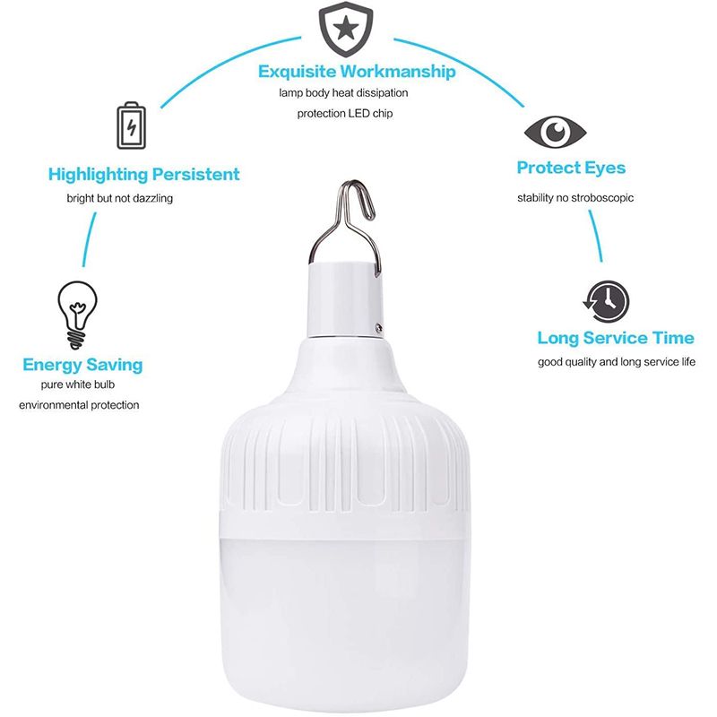 LED Emergency Light Camping Rechargeable USB Light