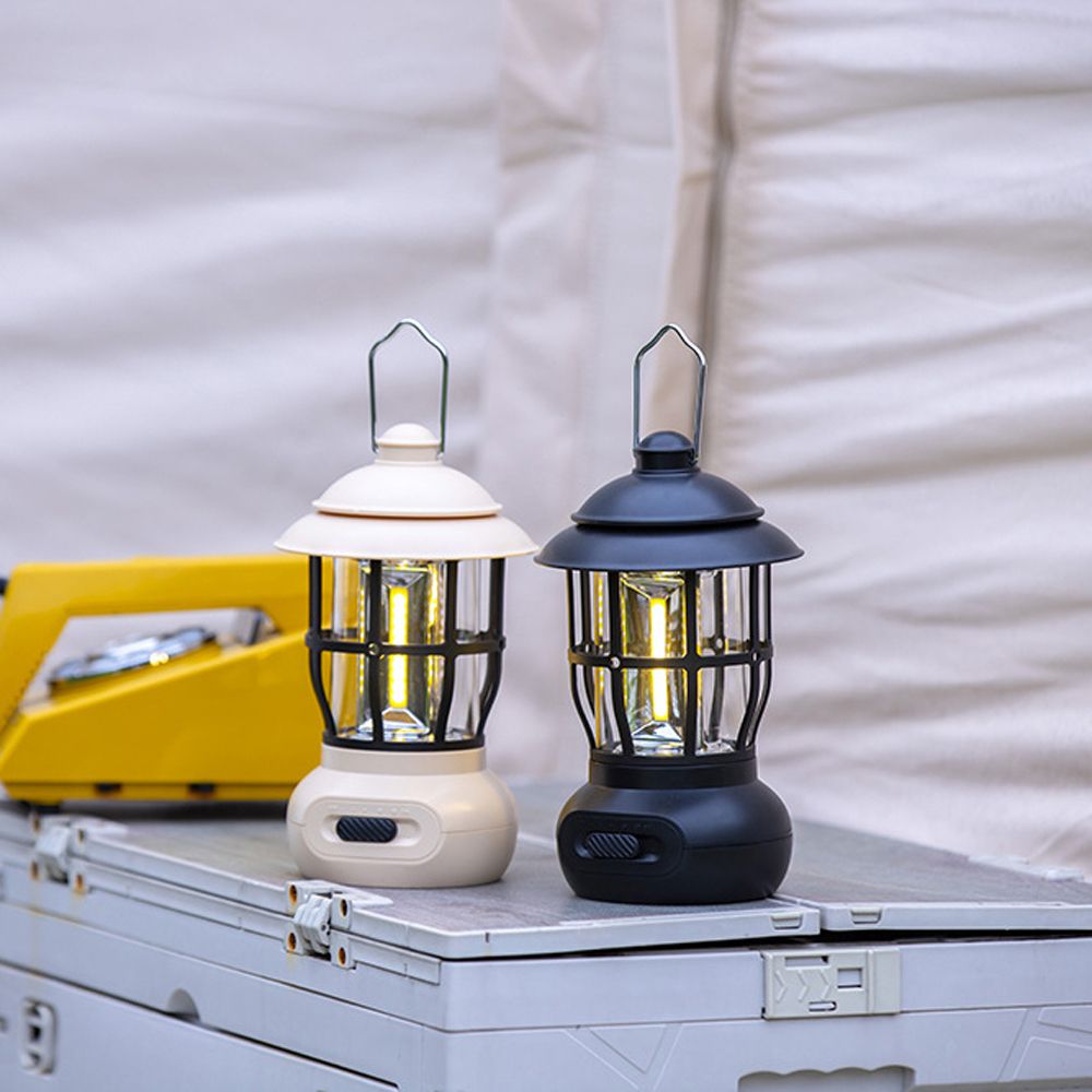 Cordless Camping Lamp Stepless Dimming Outdoor Retro Tent