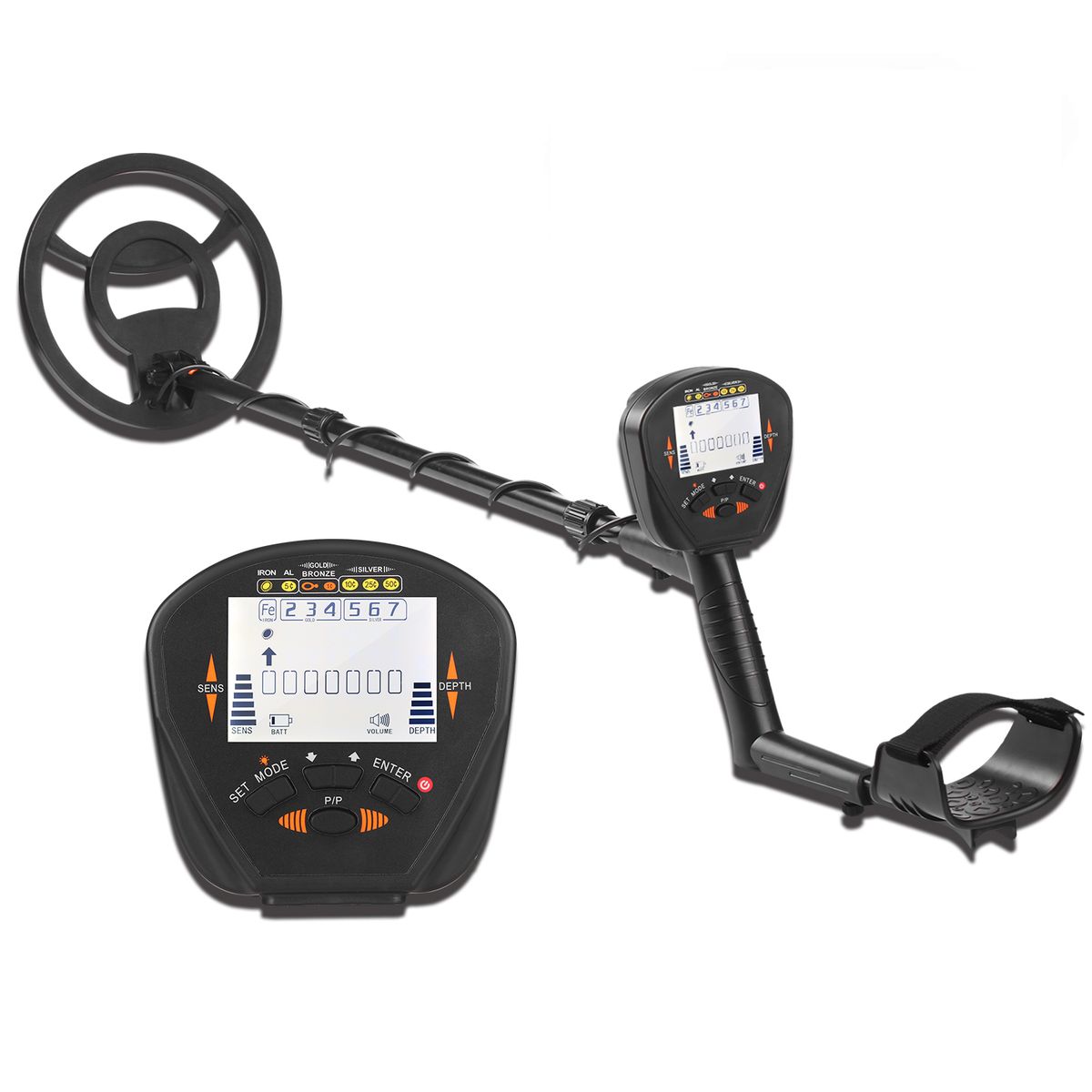 3.4-inch LCD Underground Metal Detector 10-inch Waterproof