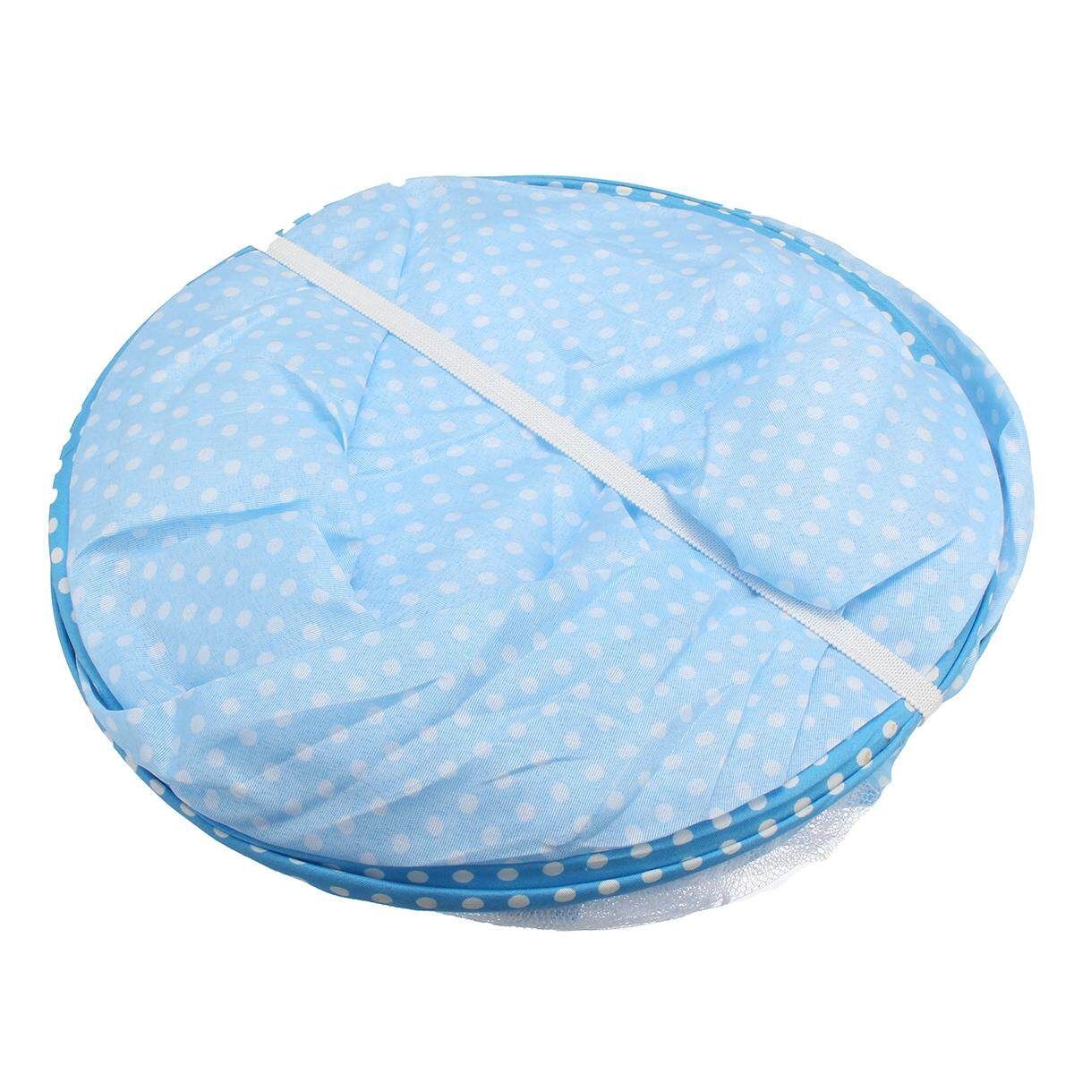 Portable 0-3 Years Baby Kid Infant Mosquito Net Bed Crib Canopy Mattress Tent Blue Blue