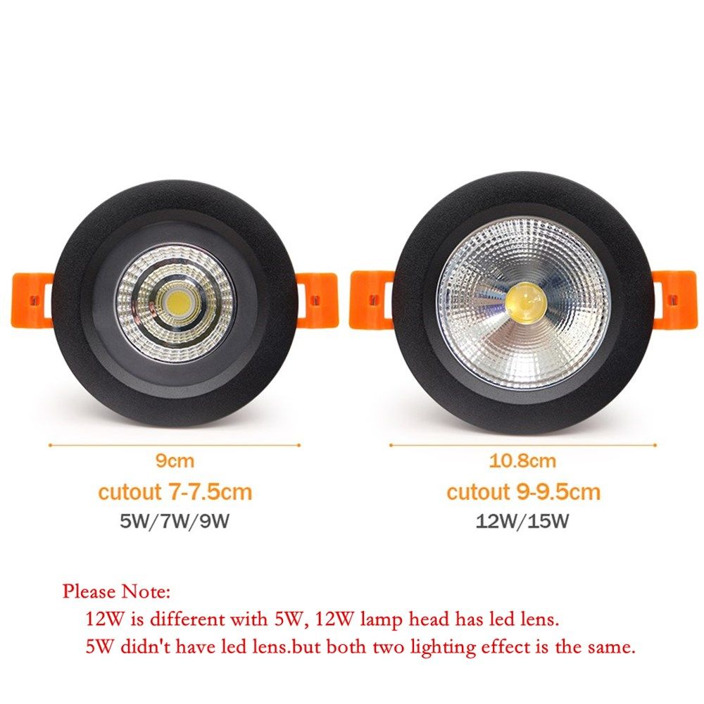 IP65 Waterproof Fire-proof LED Downlight 15W 12W 7W 5W