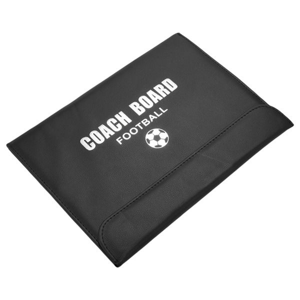 Portable Trainning Assisitant Equipments Football Soccer Tactical Board 2.5 Fold Leather Useful Green Teaching Board