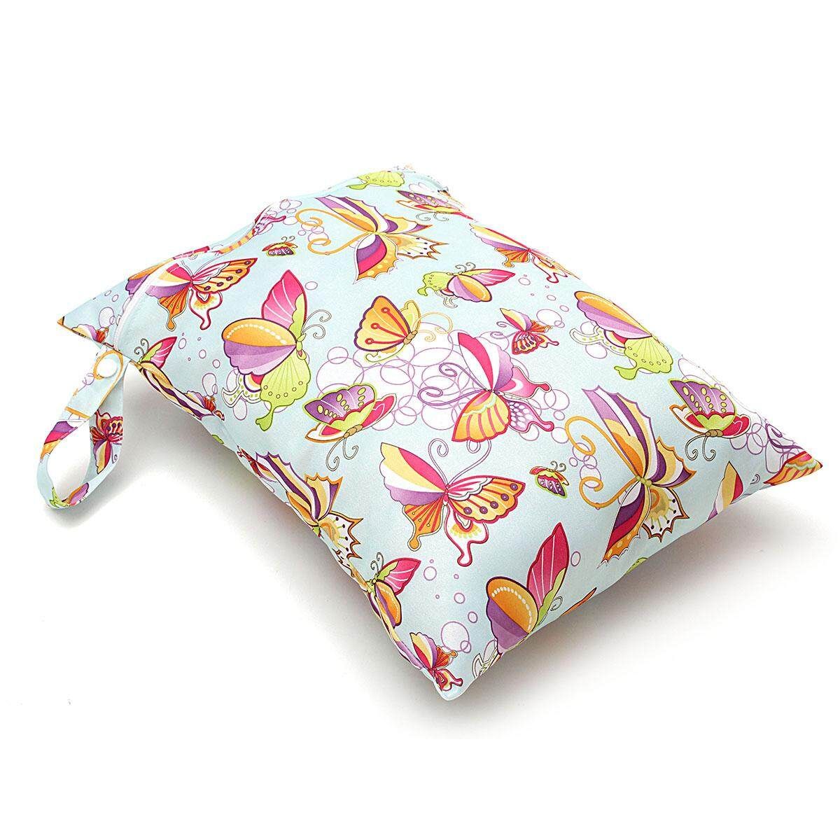 Waterproof Reusable Yummy Mummy Baby Nappy Diaper Changing Travel Carry Bag N16 Butterfly
