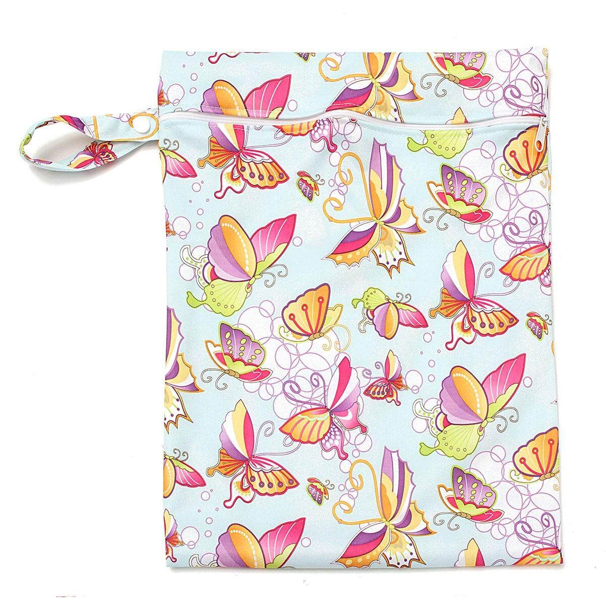 Waterproof Reusable Yummy Mummy Baby Nappy Diaper Changing Travel Carry Bag N16 Butterfly