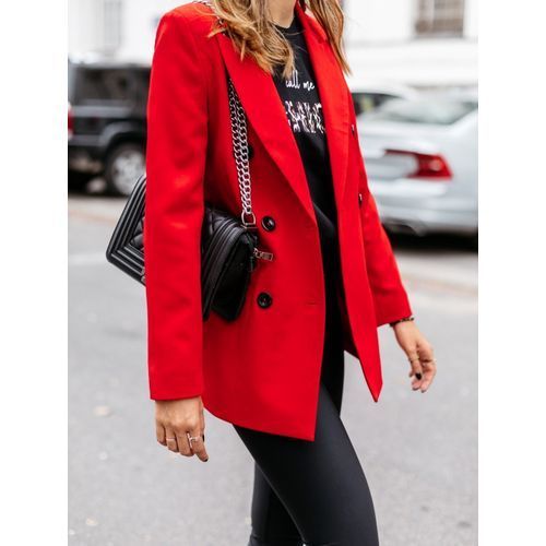 Women Solid Blazers Casual Business Suit Outwear