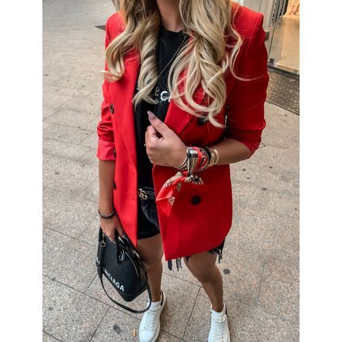 Women Solid Blazers Casual Business Suit Outwear