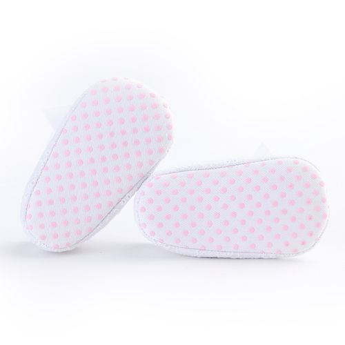 Infant Baby Girls Princess Bow Soft Skidproof Shoes -White