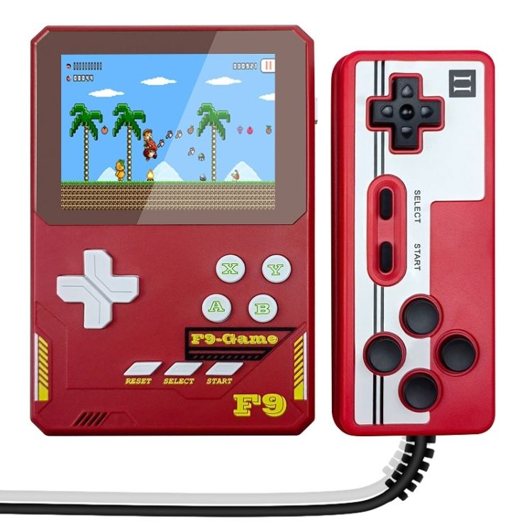 F9 3.5 Inch HD Game Console Children Gift Lava Red Double