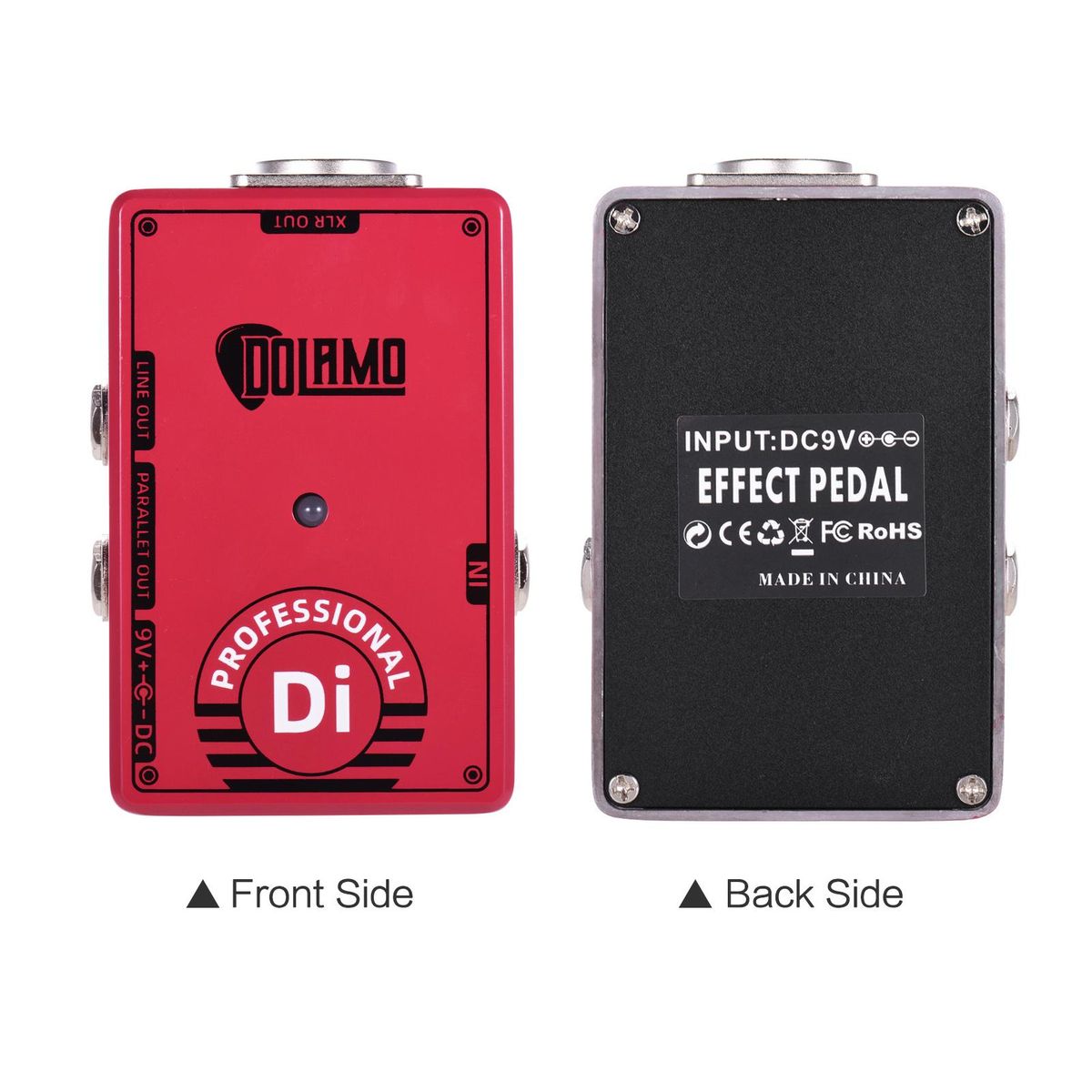 Dolamo D-7 Professional DI Box Guitar Effect Pedal with Ground Lift Switch XLR Out for Electric Guitar