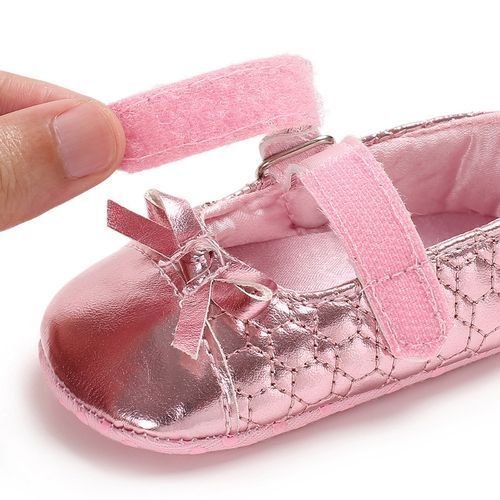 Infant Baby Girls Princess Soft Shoes Pre Walking Loop-Pink